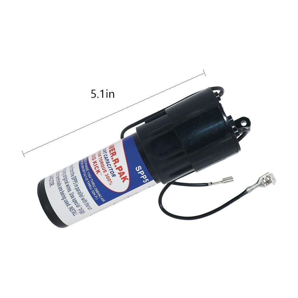 Hard Start Capacitor Relay ABS 1/2-10 H.P. Increases Torque 300% for A/C