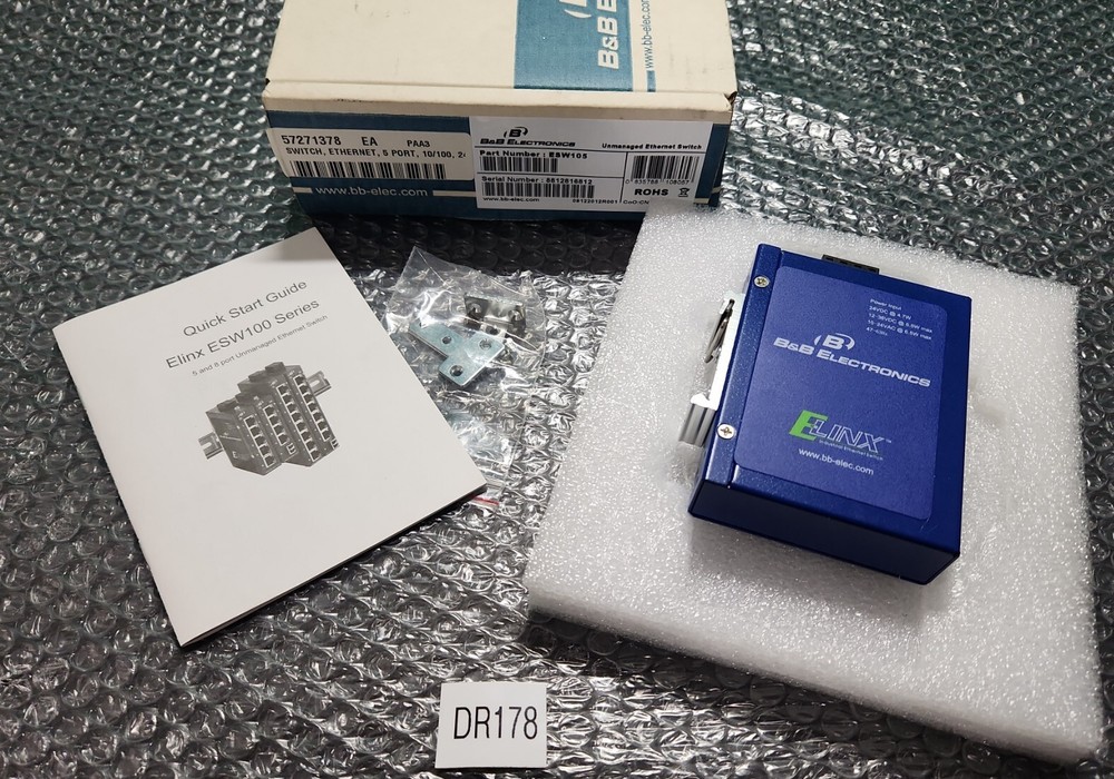 🆕️ B&B Electronics ESW105 Unmanaged Ethernet Switch ⚡️🇺🇸 SHIP+WARRANTY