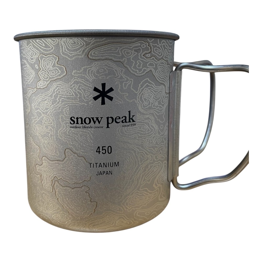 Snow Peak Titanium Mug 450ml Custom Design Camping Cup Fast Shipping