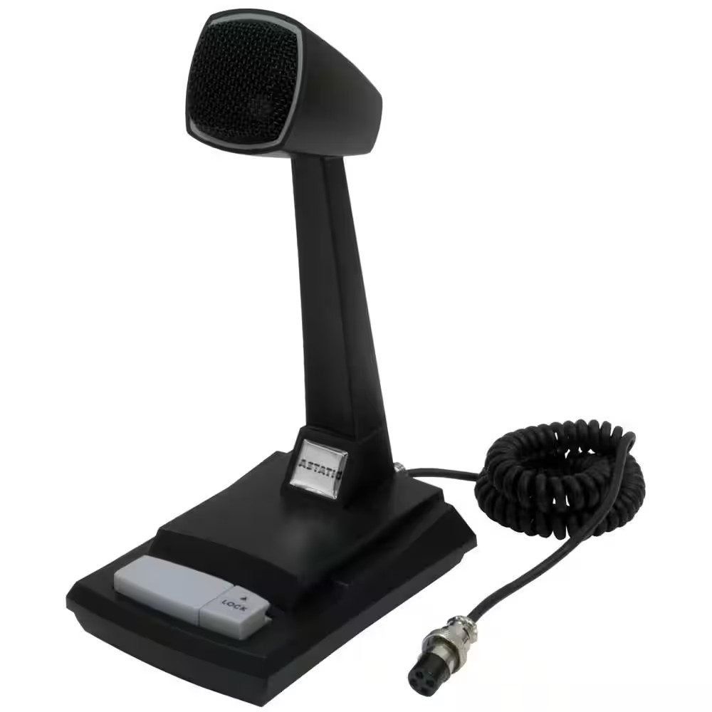 Amplified Ceramic Desk CB Microphone