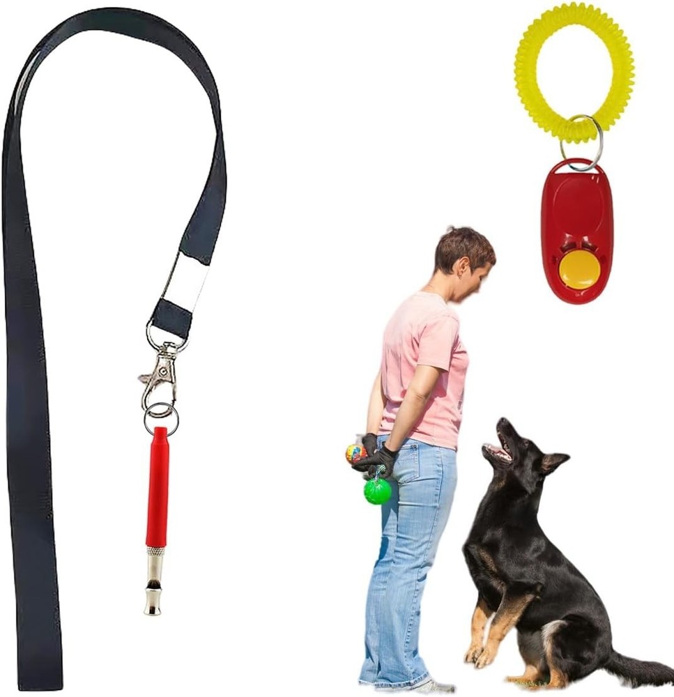 Elecpioneev Dog Whistle and Clicker for Training Set, Adjustable OPEN BOX