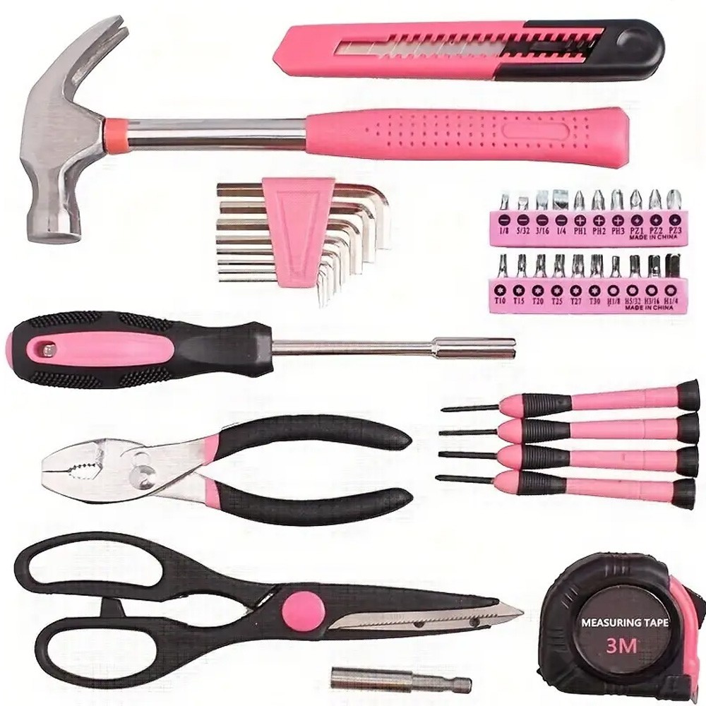 39Piece Combination Tool Set for Home Handyman Repair Toolbox.