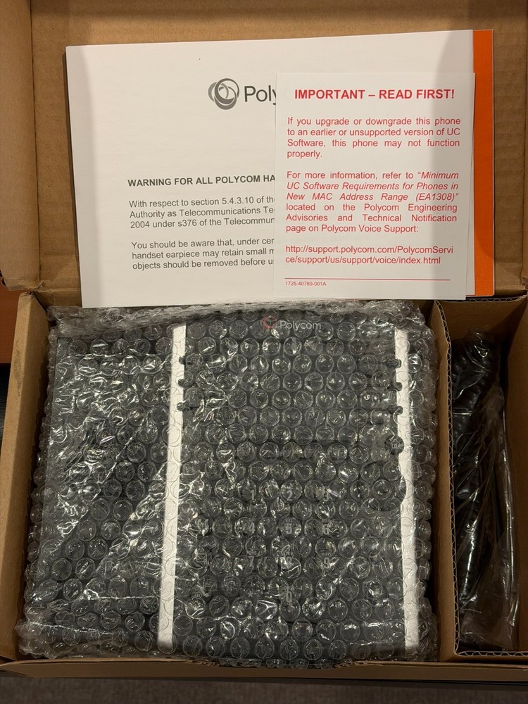 Polycom VVX 400 Business Media Phone – VoIP – Open Box – Complete