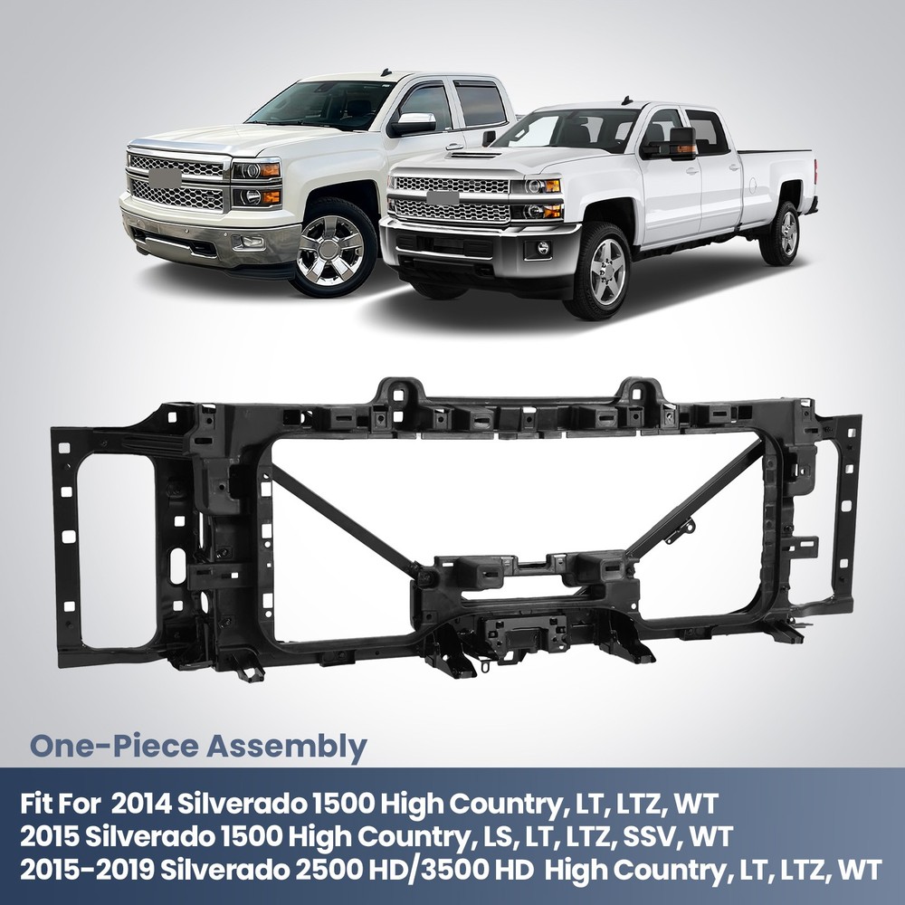 2015-2019 Chevy Silverado Front Header Panel Radiator Support Grille 85632904