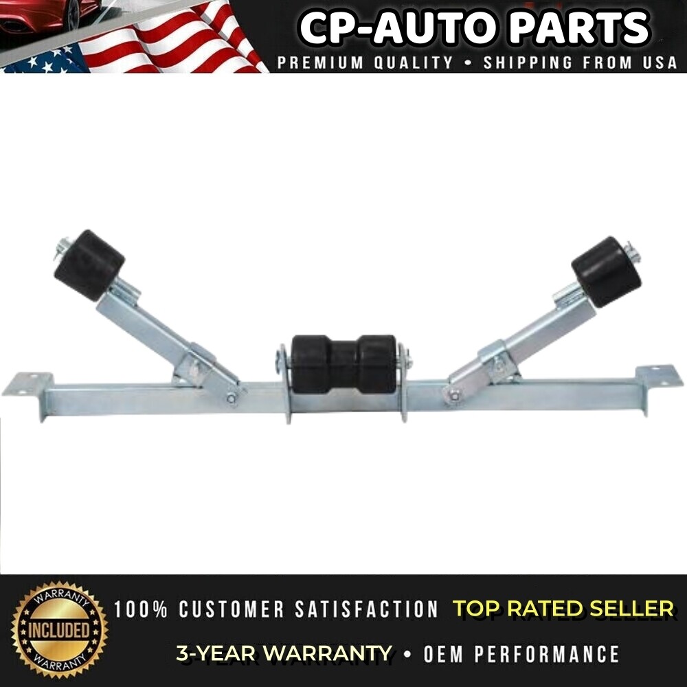 Steel Boat Trailer Bottom Support Bracket w/ Keel Rollers Vehicle Part