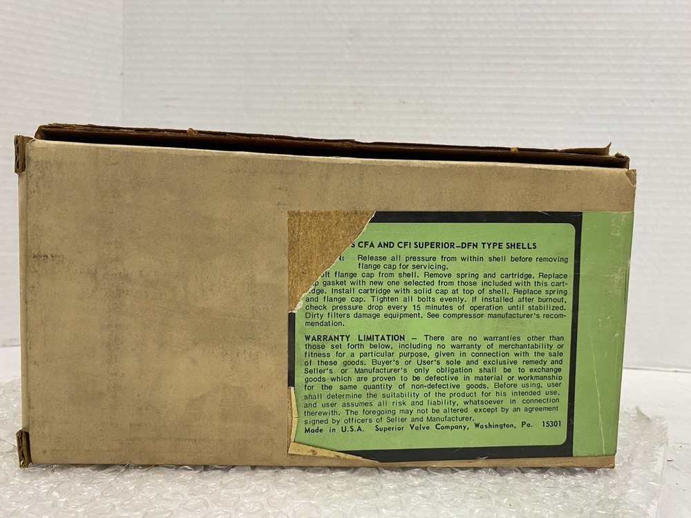 SUPERIOR VALVE CO. Filter DF55A *NEW IN BOX*