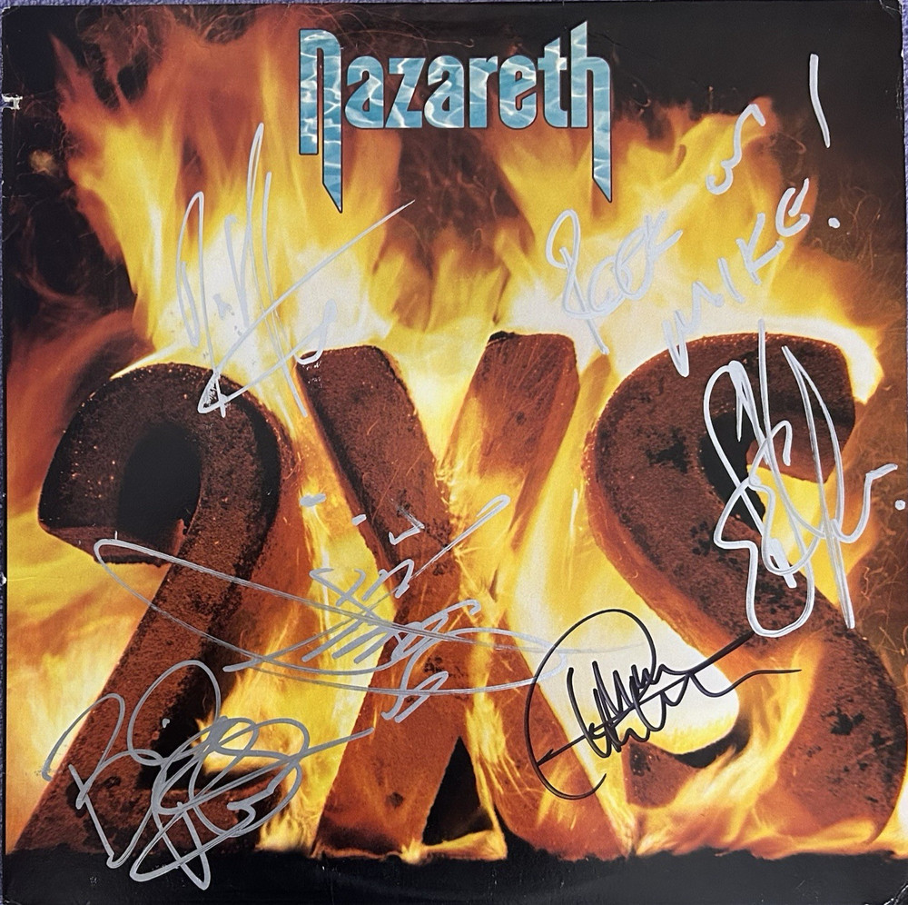 Nazareth "2XS" Vinyl - Autographed/Signed - Dan McCafferty + 4