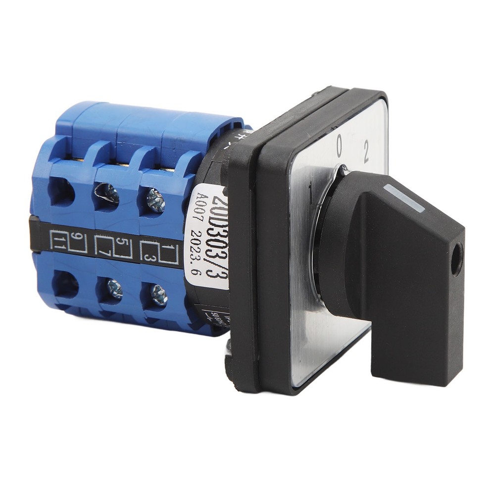 Universal 3 Position Changeover Switch Efficient Rotatory Transfer Switch For Po