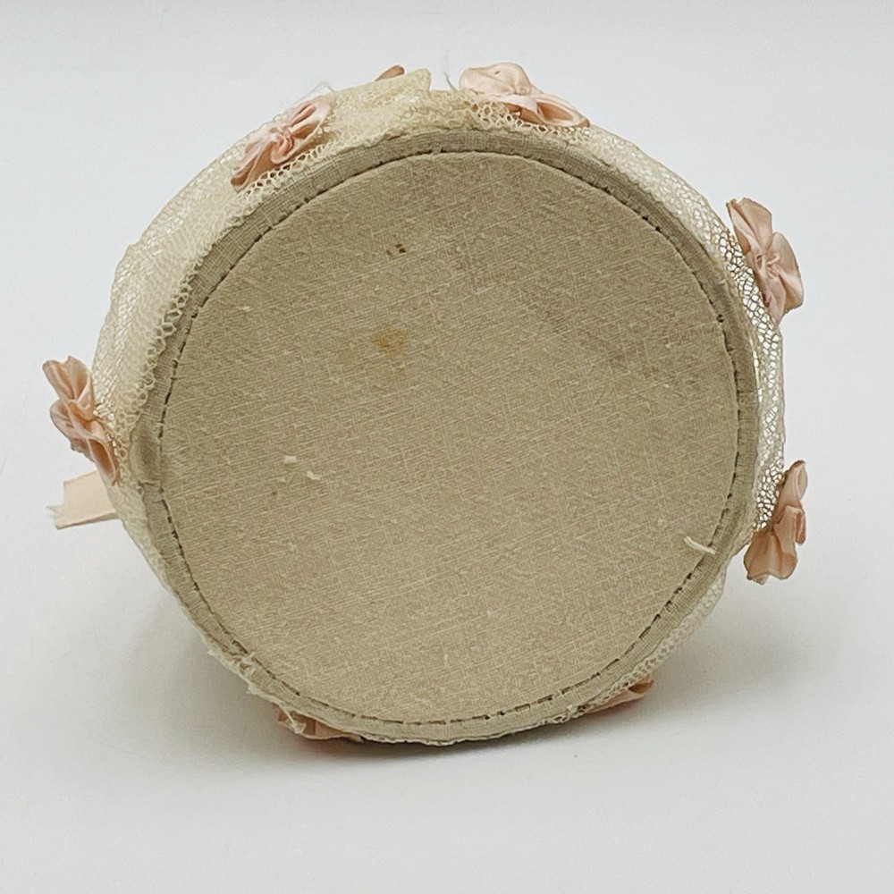 Vintage Composition Half Doll Sewing Pin Cushion Doll Vanity Accessory 7" Tall