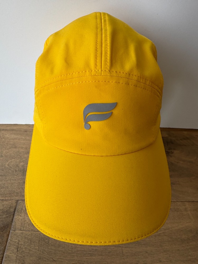 Fabletics The Fundamental Hat Sunset Yellow Adjustable Running Lightweight EUC