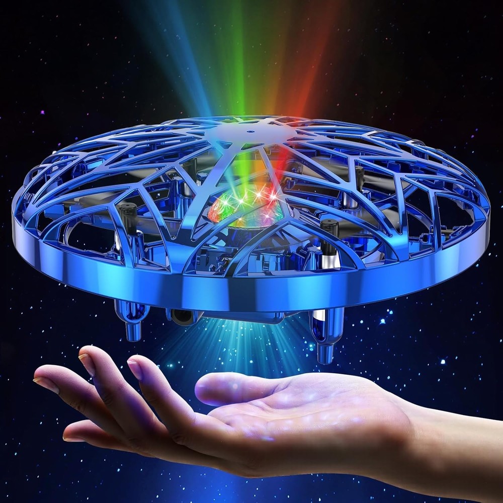 Interactive Kids Drone with Obstacle Avoidance - Rechargeable Mini Quadcopter