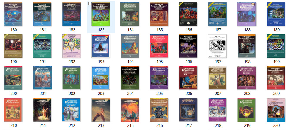 Huge D & D Mixed 3 Version Collection Books Module's User Guide 550+ PDF