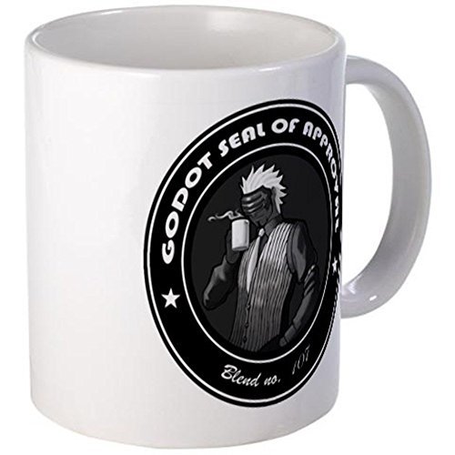 11oz mug Godot Blend #107s - Printed Ceramic Coffee Tea Cup Gift