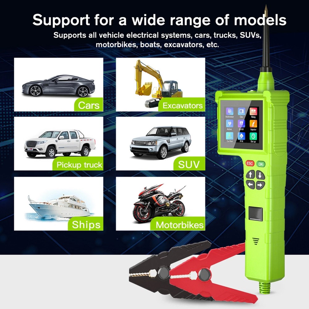P200 Pro Newest Smart Hook Master Edition, Universal Car Circuit Tester