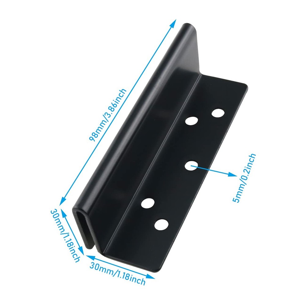 WHYHKJ 2PCS Double Hook Slot Hole Hanging Bracket Bed Frame Post...