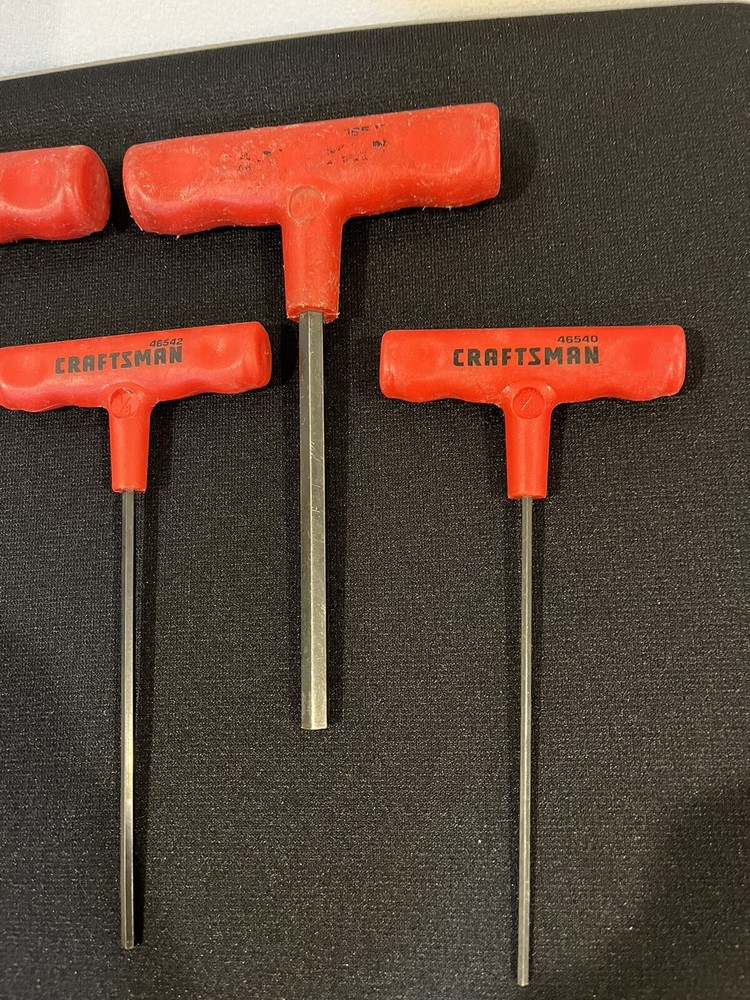 Craftsman 7 Pc Red T-Handle Hex Set