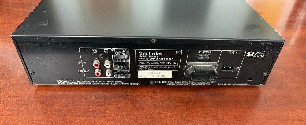 TECHNICS SH-E85 Vintage Stereo Graphic Digital Equalizer 1991 - Top Range!