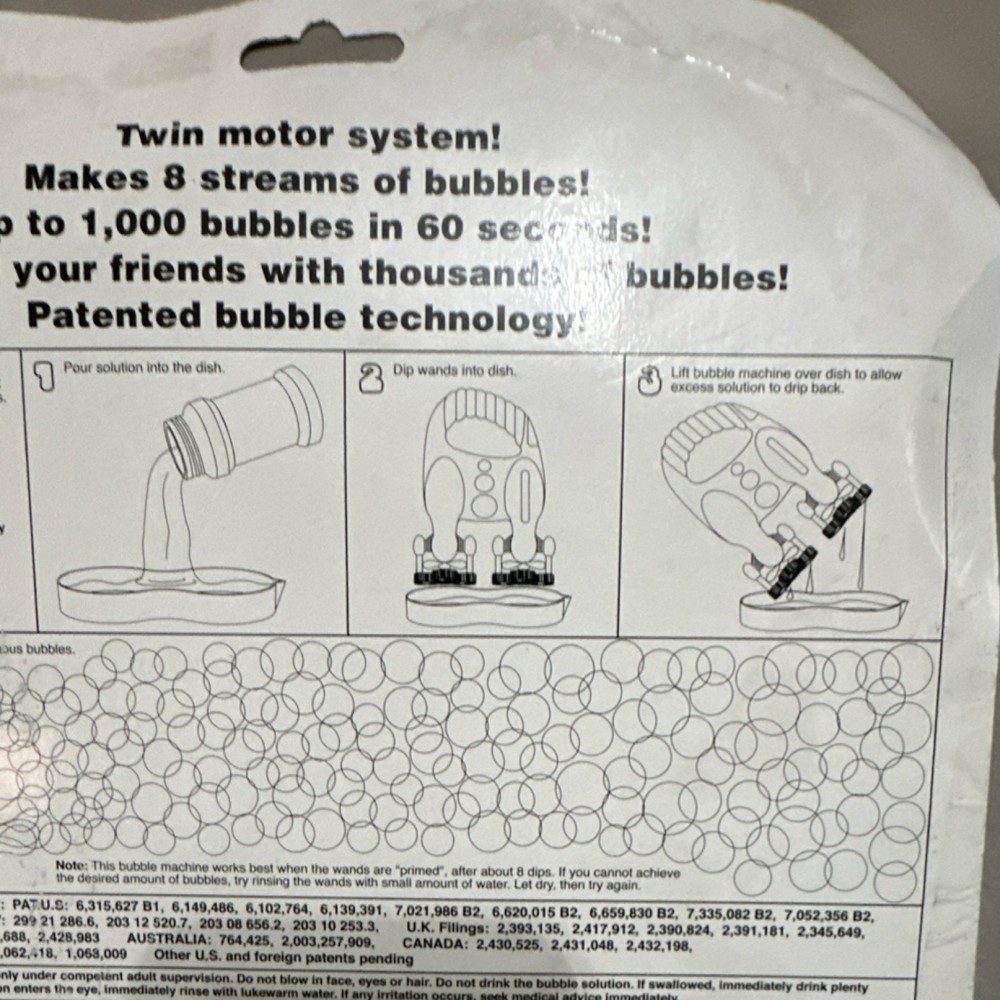 Billion Bubbles Blizzard Turbo Bubble Toy & Solution, Ages 3 & Up