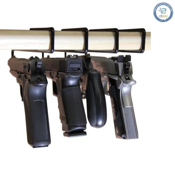 Efficient Handgun Storage Solution: 4 Pack Gun Hangers for Safes & Cabinets