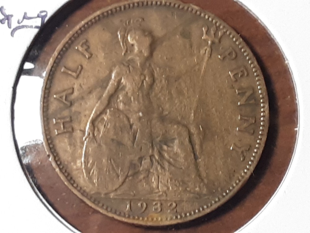 1932 Great Britain Half Penny #2