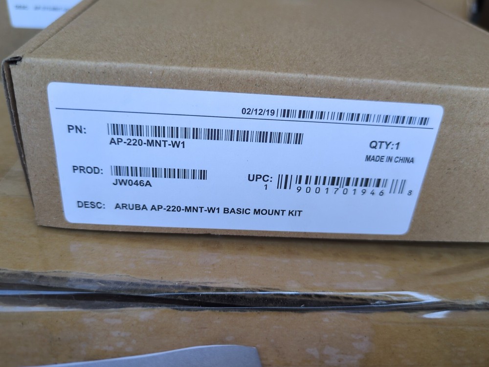HPE Aruba AP-220-MNT-W1 Basic Mount Kit JW046A New
