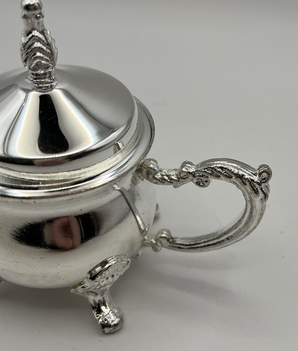 Vtg Godinger Silver Art Co. Silver Plated 4 Pc. Miniature Coffee Set