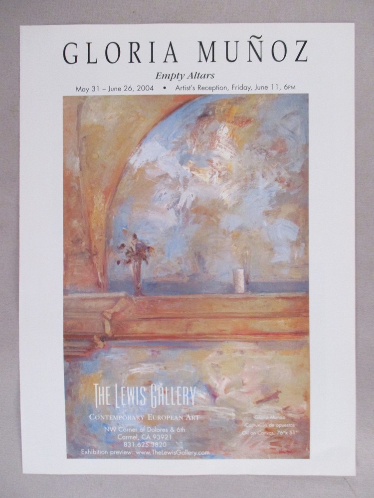 Gloria Munoz Art Gallery Exhibit PRINT AD - 2004
