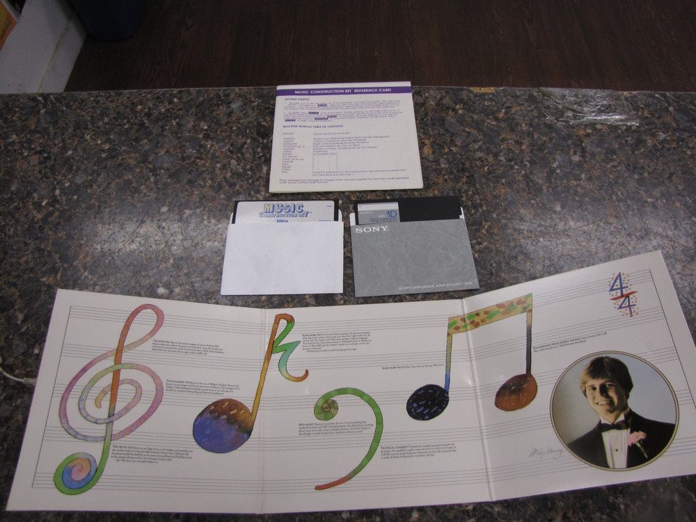 Music Construction Set 1983 Will Harvey's 5.25" Disk Commodore 64 Software -MU30