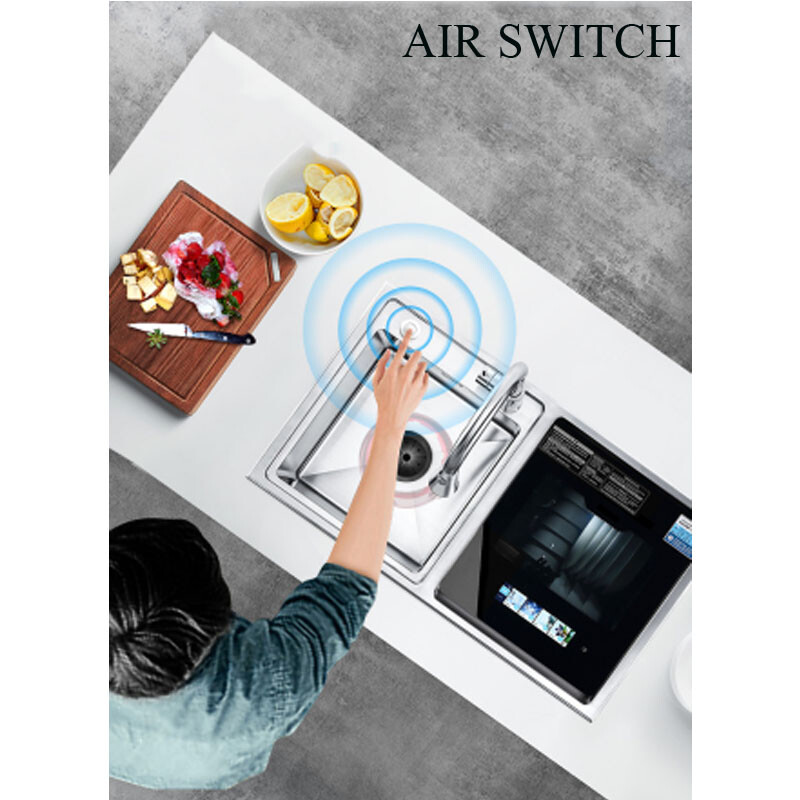 220V 1400ml Kitchen Food Waste Disposer Processor Garbage Disposal Crusher 630W