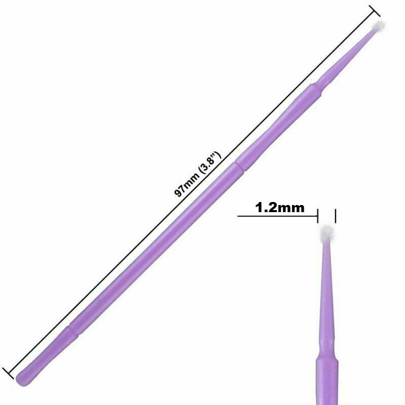 100x Car Touch Up Paint Micro Brush Brushes Small Tips Applicator Tool Universal