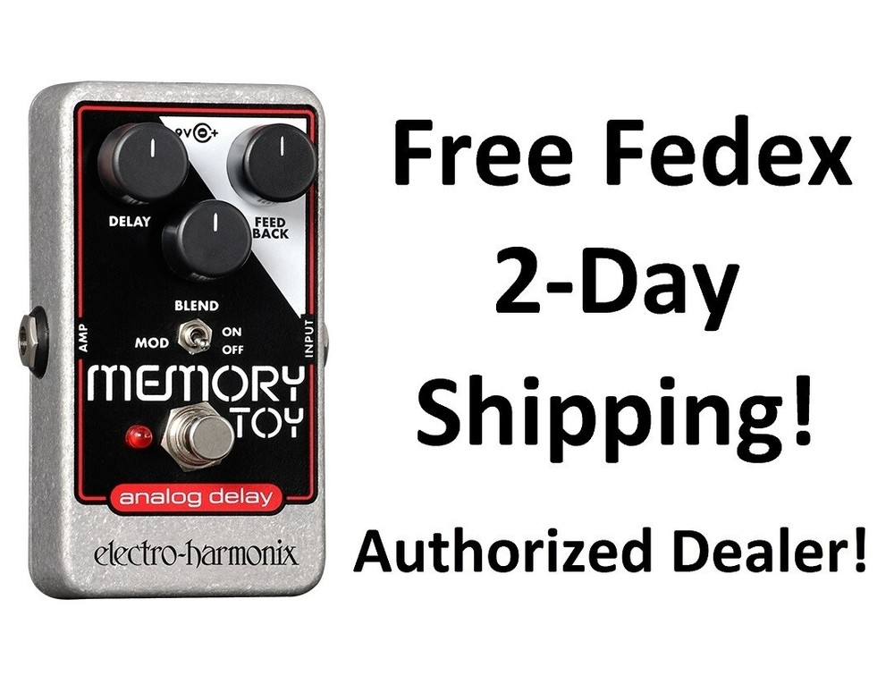 New Electro-Harmonix EHX Memory Toy Analog Delay Modulation Guitar Effects Pedal