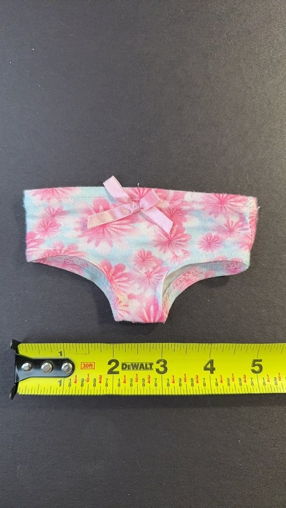 Vintage Doll Underwear with Floral Pattern