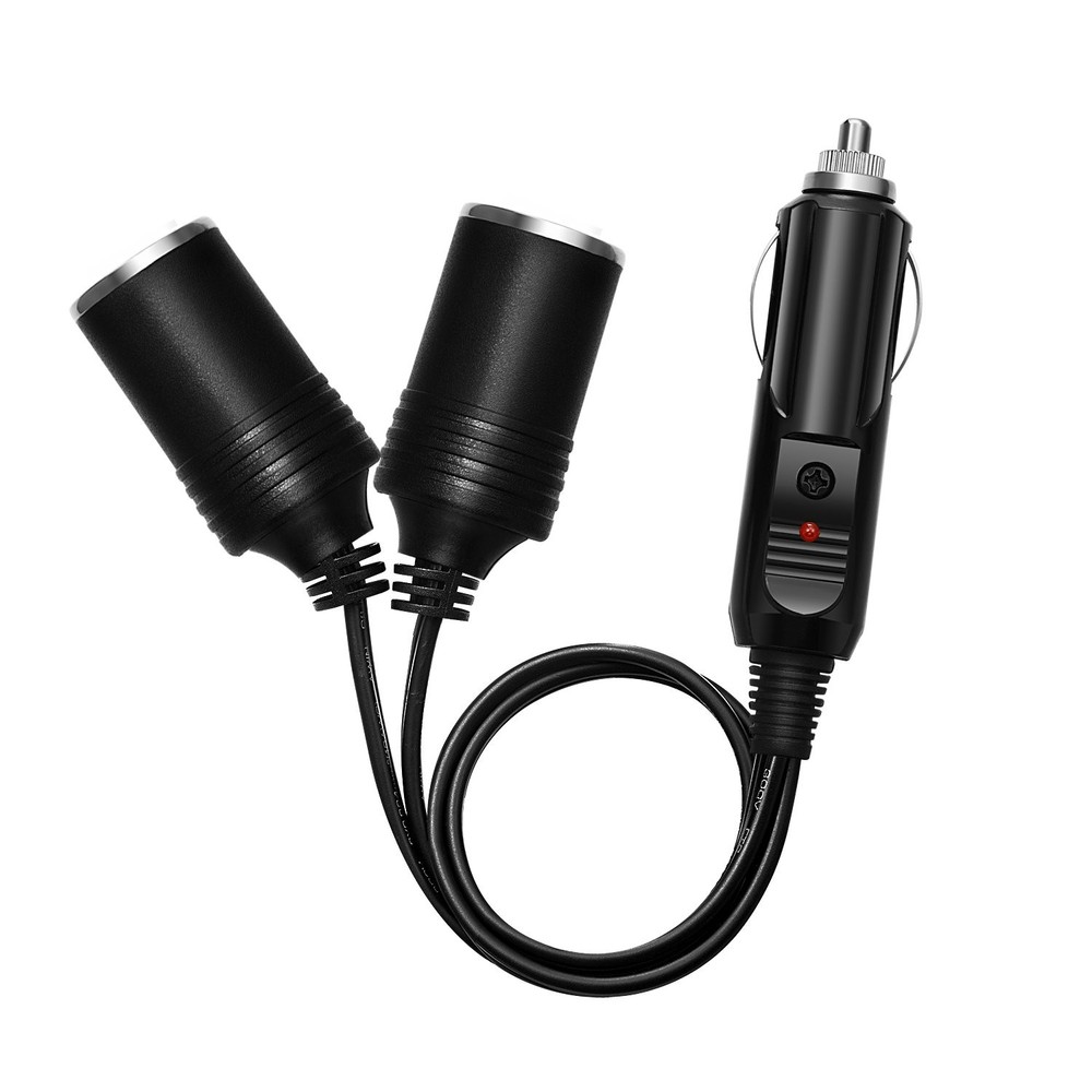 CHANZON Male Plug to Female Socket, 7in Cigarette Lighter Splitter Adapter