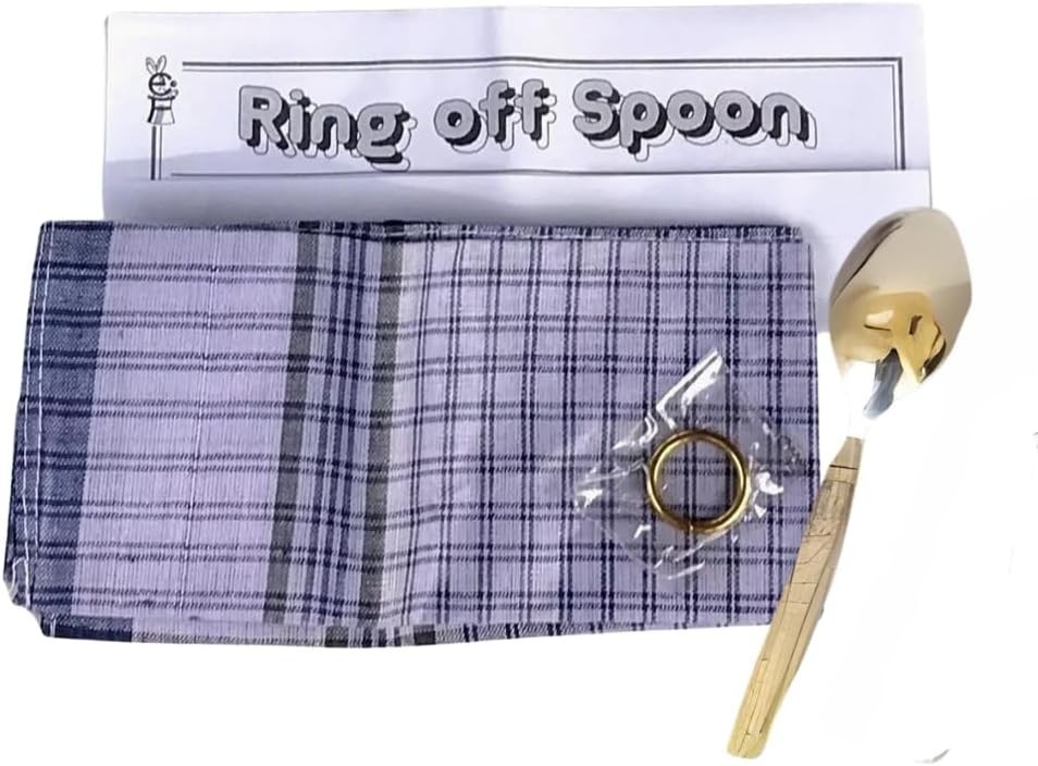 RING OFF SPOON TRICK   Small Ring Is Pulled Off Bottom of Larger Spoon!