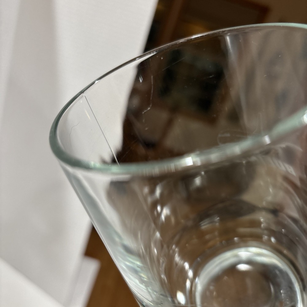 Boeing 737 Etched Clear Glass Mug 16oz