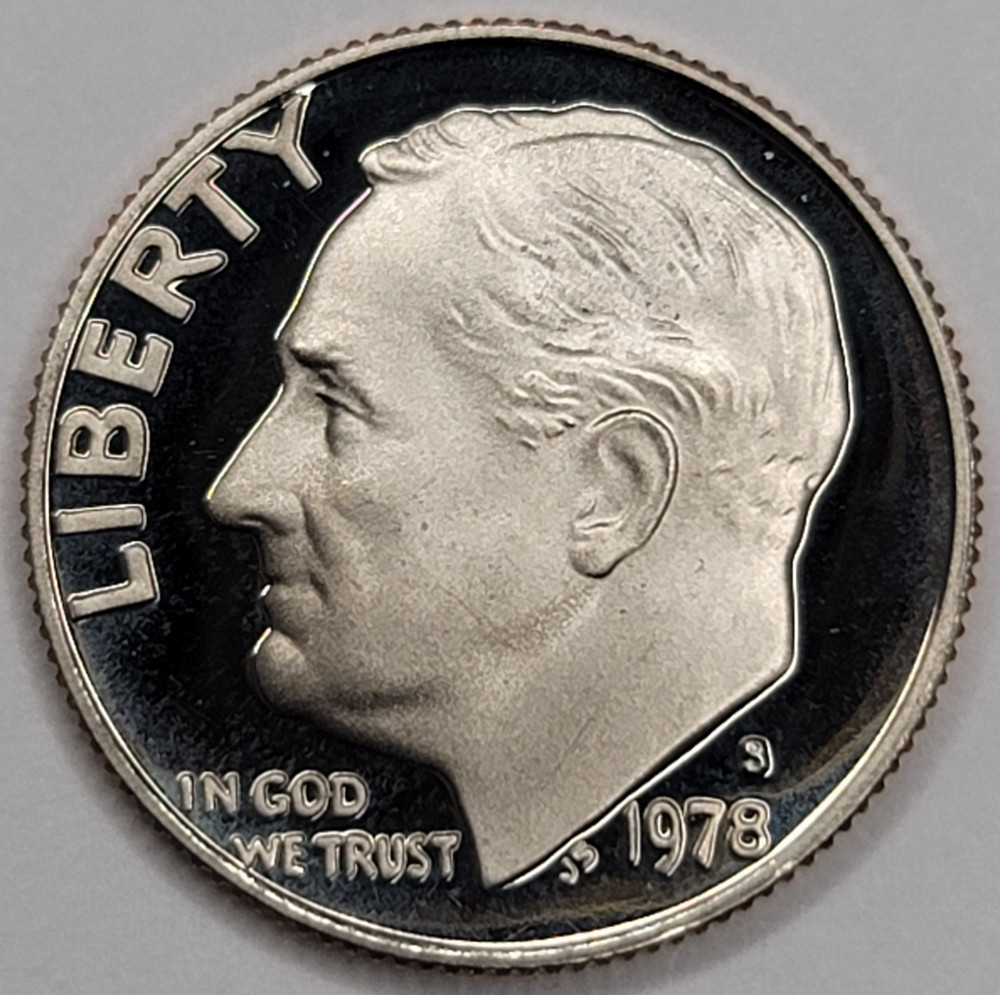 1978 S Gem Proof Cameo Roosevelt Dime
