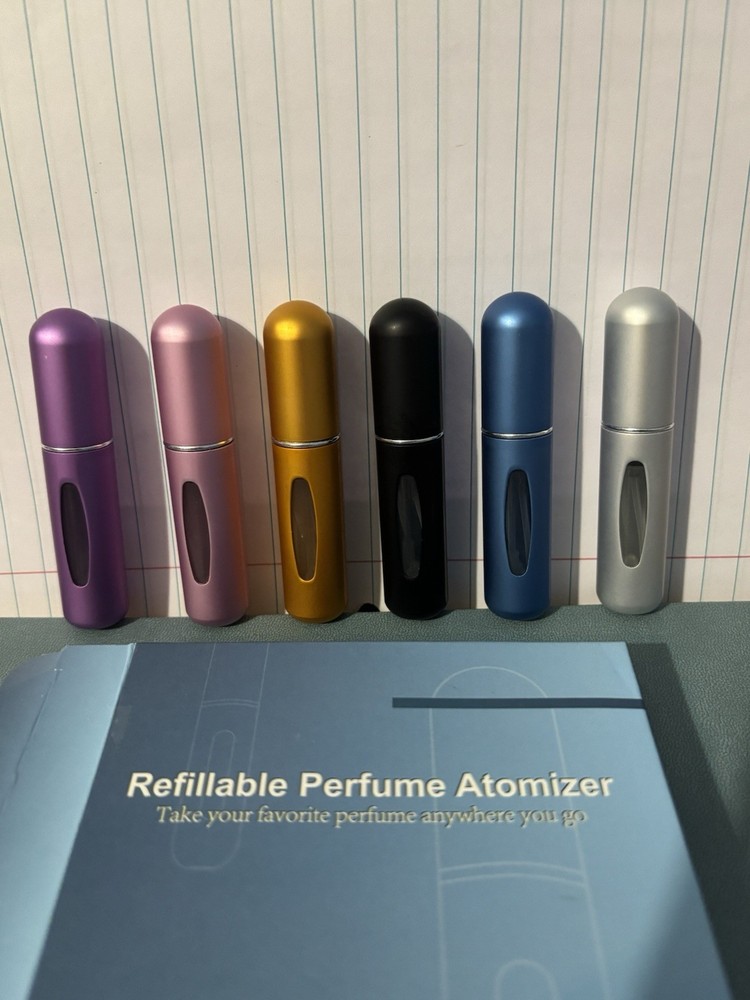 6 Pack 5 ml Perfume Sprayer Atomizers Travel Size Refillable New