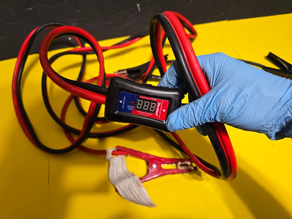 Duralast 16 ft Battery Booster Jumper Cable With Digital Voltmeter