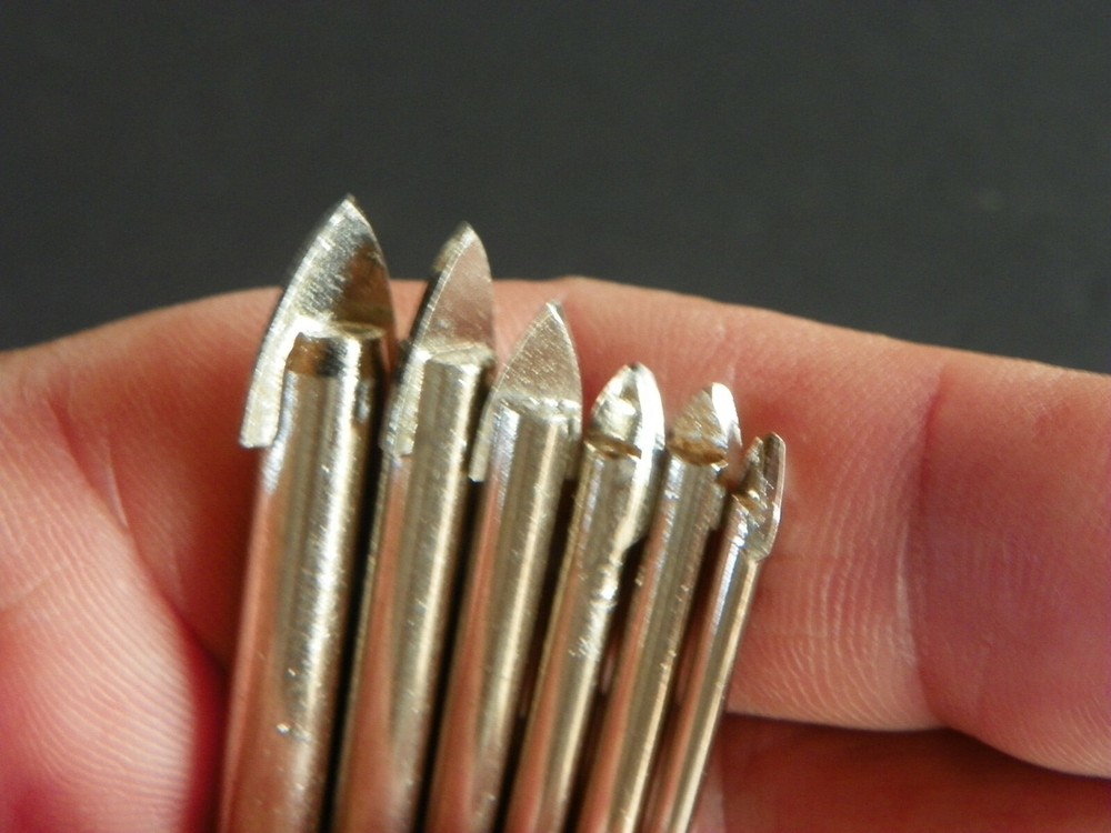 Carbide Glass and Ceramic Drill Bit 6-pc. Set