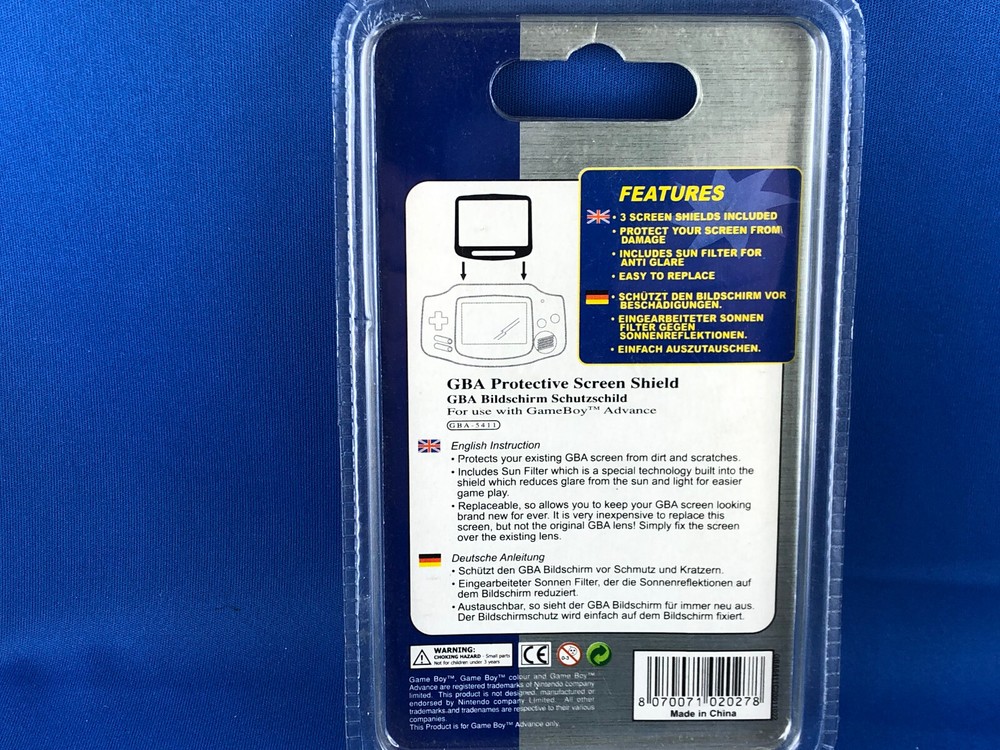 A.Play - GBA Protective Screen Shield NEW