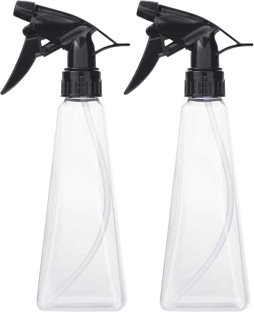 Spray Bottles (2-Pack, 12 Oz.) Mist/Stream, Plastic Water Clear +