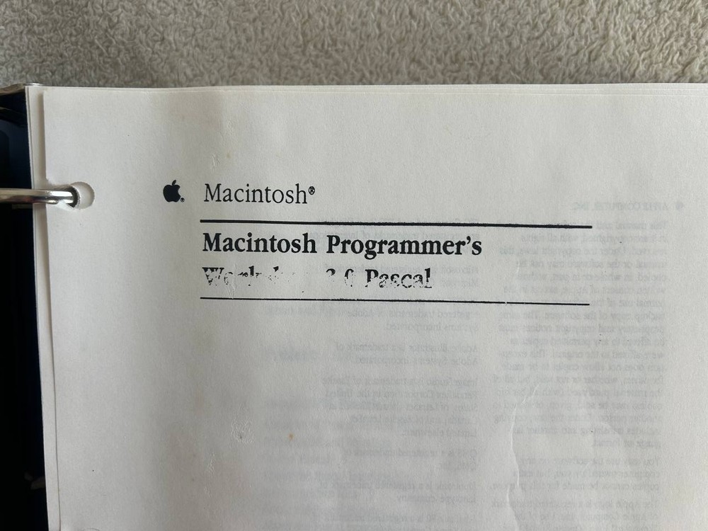 Vintage MPW 3.0 Pascal & C Reference Manuals Apple Macintosh Programmer