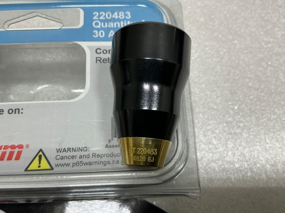 HYPERTHERM 220483 PLASMA CUTTER RETAINING CAP TORCH SERIES T30V