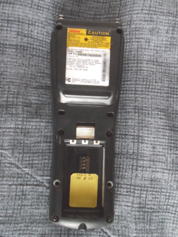 Intermec Norand 6400 Barcode Scanner 6400B174200504 5250 TE2000 Alphanumeric