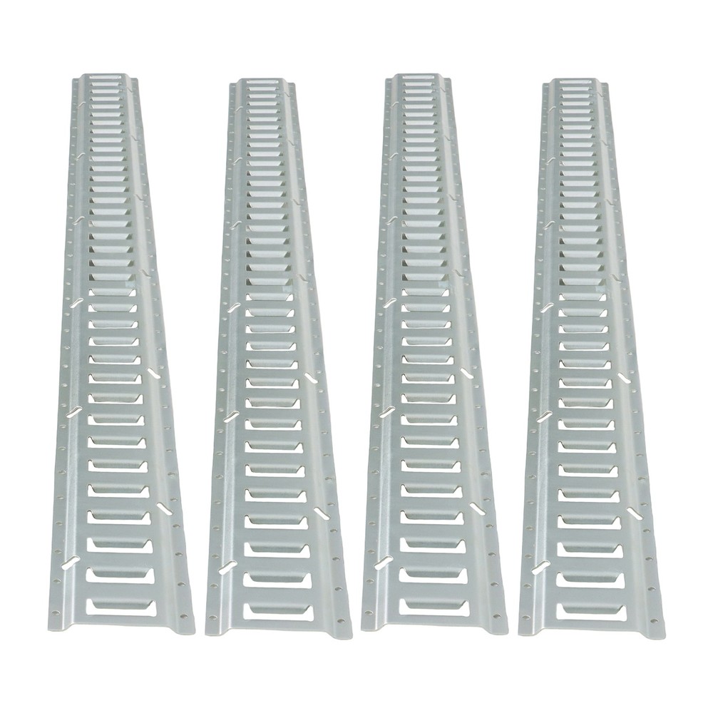 Labwork 4 Pack 6' E Track Tie Down Rail Kit Galvanized Steel For Vans Trailers