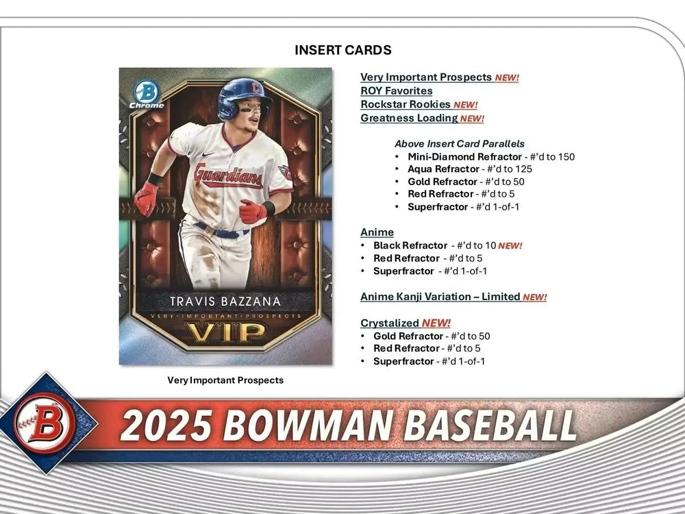 2025 Bowman Baseball Jumbo Hobby Box