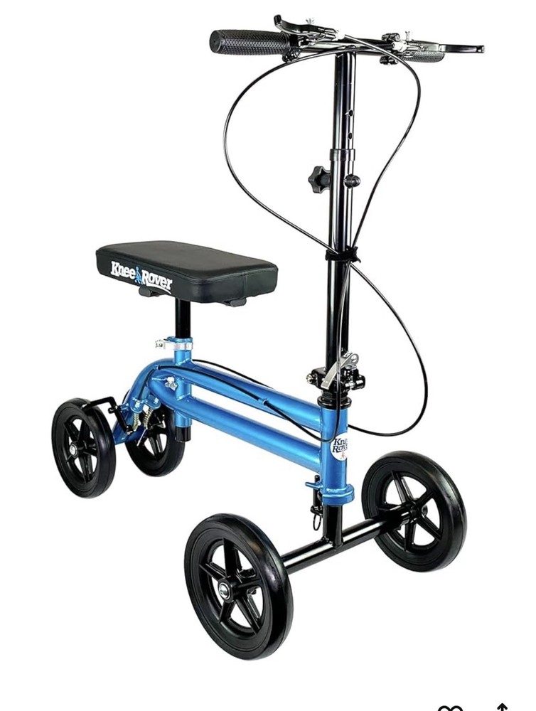 KneeRover Steerable Knee Walker Metallic Blue - Preowned-USED