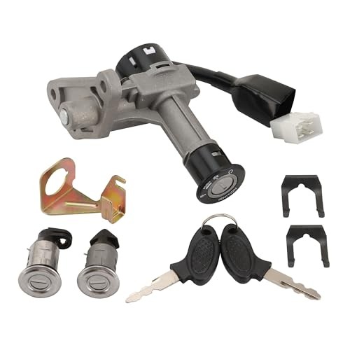 4 Wire Ignition Key Switch Assembly Replacement for GY6 49cc 50cc 60cc 72cc