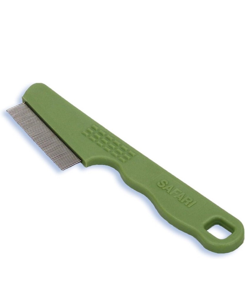 Safari Flea Comb for Cats, Green(2Pack)