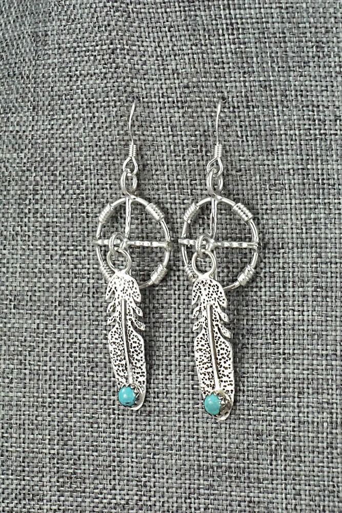 Turquoise & Sterling Silver Earrings - Sharon McCarthy